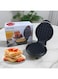 Fearless Mini Waffle Maker   Pancake Maker for Hash Browns, Cookies, Quesadillas, Calzones Or Snacks with ready Light indicator   Non-Stick Coated Plates for Easy Cleaning (White-Round Shape)
