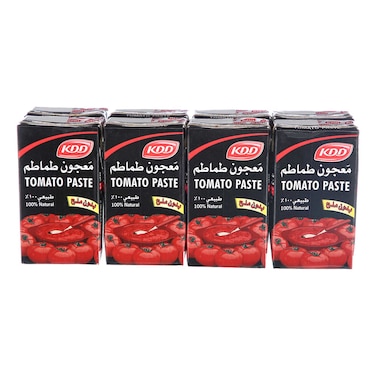 KDD Original Tomato Paste, 135g Pack of 8