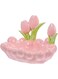 NALACAL Tulip necklace holder Trinkets ring holder porch desktop soap box flower shaped platter ceramic tulip tray display stand necklace holder dish make up display shelf decorate