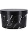 Royalford 18L Round Storage Box- RF11283 Multi-Purpose Plastic Storage Container for Storage Essentials Perfect for Accessories, Snacks, Craft Supplies and Others Airtight Elegant Design Black