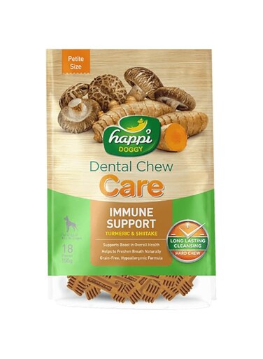 Happi Doggy Dental Chew Care-Immune Support-2.5" (18 pieces)-150g