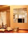 9 Pieces Square Mirror Tile Wall Stickers Set Mosaic Wall Paper Bathroom Decoration