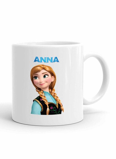 Your Wall Anna from Disney Movie Frozen Printed Ceramic Coffee Mug 325ml - Perfect Gifting by Spoil Your Wall