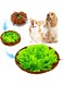Oasisgalore Snuffle Mat for Dogs Sniffing Feeding Mat Enrichment Pet Foraging mat for Smell Training and Slow Eating, Stress Relief Interactive Dog Toy for Feeding, Dog Mental Stimulation Toys(Green)
