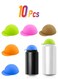 Cute Silicone Soda Can Lids, Reusable Can Covers, Can Caps, Can Topper, Can Saver, Can Stopper, Cans Mark, Can Cover or Protector, Fits Standard Soda, Beverage, Beer Cans, Juice(10 Pack)