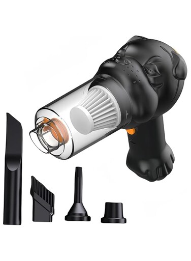 Zhaoxoinl 4 in 1 Handheld Vacuum and Blower Cordless, Portable Cleaner Strong Suction Sucker, Air Blower, Keyboard Dust Buster for Car Kitchen Pet Hair, Insect Traps, Dry &amp; Wet Use