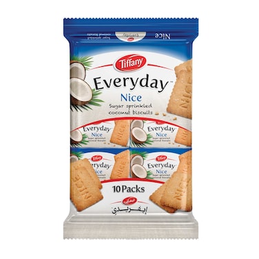 Tiffany Everyday Nice Sugar Sprinkled Coconut Biscuits, 50g Pack of 12