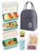 Bento Box Kit, Japanese Lunch Box 3 in 1 Compartment, Leakproof 3 Layer Lunch Container for Kids and Adults