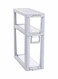 Multi Layered Adjustable Storage Box White 17x43x49cm