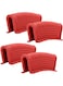 Silicone Assist Hot Pan Handle Holder Hot Skillet Handle Covers Pot Holder Sleeve Cast Iron Skillets Non-Slip Heat Resistant for Enameled Griddles Casserole Frying Pans Aluminum Cookware(4PACK/Red)
