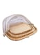 Set of 3 Bamboo Food Serving Trays with Food Mesh Cover