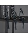 3Pcs Black Thinker Statue Abstract Art Sculpture Decorations Reading Women Figurine Modern Sitting Shelf Decor for Home Decor Living Room Bookshelf Coffee Table Desktop Office Decoration (black)