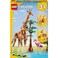 Lego Creator 3In1 Wild Safari Animals, Giraffe Toy To Gazelle Figures To Lion Model, Set For Kids, Girls &amp; Boys Aged 9 Plus, Includes Flamingo and Butterfly, Nature Gifts For Imaginative Play 31150