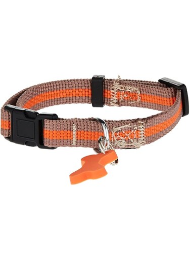 Bobby - Arlequin Dog Collar - Taupe / XS (Neck Size: 18-28 cm, Width: 1 cm)