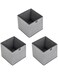 3 Pack Foldable Closet Organizers 29L Storage Bags, Clothes Storage Bins Storage Containers Clothes Organizer 30*30*30cm Grey