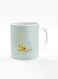 Designer Printed Coffee Mug 11oz Ceramic Personalised Gift Mugs Cup Custom Monogram Initial Letter Mandala Floral Pattern Alphabet L (Light Green)