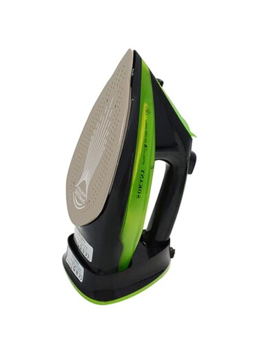 Professional Grade 2400W Home Steam Cordless Iron, Steam Iron with 360ML Water Tank, Ceramic Non-Stick Soleplate, Variable Steam Control, Self-Cleaning, Anti-Calcium, Anti-Drip, Green (Green)