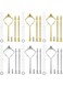 UPTO 6 Set Tiered Tray Hardware for Cake Stand Mold Crown 3 Tier Cake Stand Fittings Hardware Holder for Wedding and Party Making Resin Cupcake Dessert Platter Serving Stand (Silver &amp; Gold)