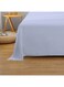 Flat Bedsheet 160x220cm Plush Sky Blue Breathable Machine Washbale Bedsheet Extra Soft Easy Fit Highly Breathable Bedding &amp; Linen Cover