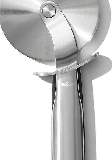 Steel Pizza Wheel with Stainless Steel Blade and Thumb Guard