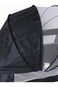 Kikibebe 3-In-1 Baby Bedside Crib &ndash; Portable, Adjustable With Storage Basket, Mosquito Net &amp; Breathable Mattress &ndash; Dark Grey
