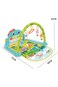 Kikibebe Dinosaur Pedal Piano With Music Mode &ndash; Cute Animal Pendants &amp; Cartoon Forest Scene Pads &ndash; Blue
