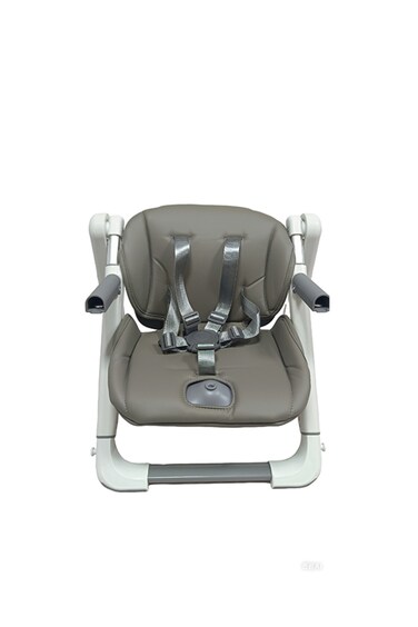 كرسي Kikibebe Baby Booster مع تعديل ارتفاع بثلاثة وضعيات – رمادي