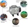 ACO-001 18W 38L/Min Electromagnetic Air Pump Compressor Seafood Fish Tank Increase Oxygen Air Flow Spliter, US Plug