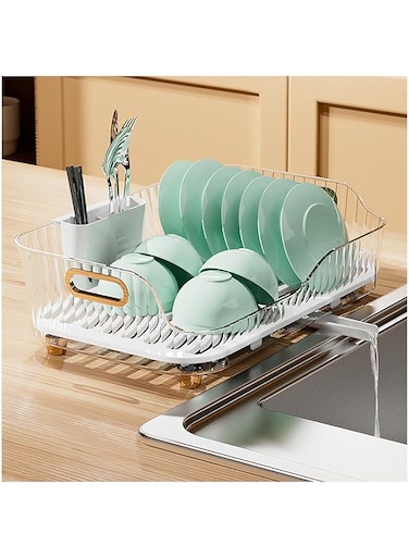 Aohellfe Dish Rack,Dish Rack Dish Drying Stand, drying rack kitchen， Utensil Rack Organizer, Kitchen Sink Plate Rack Drying Rack, dish rack black Organize and Store Utensils.