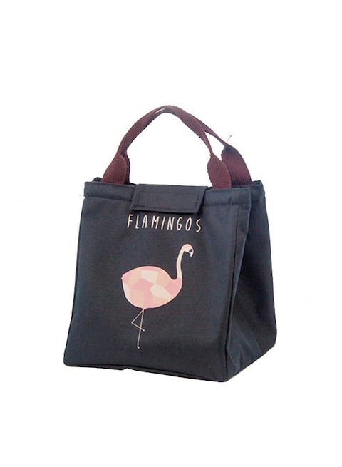 Printed Lunch Storage Bag Black/Pink