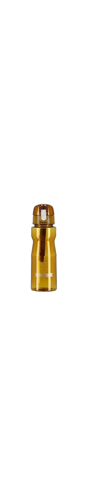Royalford Water Bottle With Volume Marker Portable Bpa Free &amp; Frosted Polymer Plastic, Fast Flow &amp; Leak Proof Flip Lid With Carry Loop, Rf5224Tn, Royalford Water Bottle 750 Ml Tan