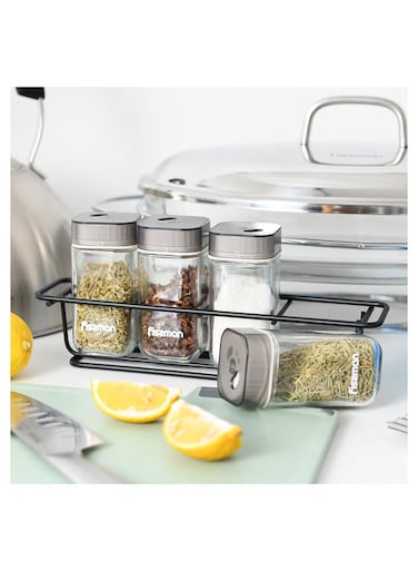 Condiment Set 5 Pcs Glass