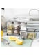 Condiment Set 5 Pcs Glass