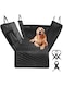 WEKOTEE Dog Car Seat Cover with Storage Pockets Mesh Visual Window, Waterproof Nonslip, Heavy Duty Scratchproof Pet Dog Back Seat Cover Hammock for Cars Trucks and SUVs, Black, S