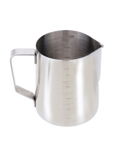 Steel Milk Foam Measuring Cup H15954S Silver 10.5 x 7.5 x 9cm