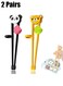 Pairs of Children's Training Chopsticks, Reusable, Beginner Chopsticks Auxiliary Artifact, Suitable for Adults or Children