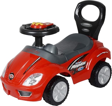 Lovely Baby Push Car 382A Ride on Toy Kids Car with Horn Button, High Backrest &amp; Storage - Red