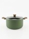32cm Casserole with Glass Lid - Large Non-Stick Aluminium Cooking Pot, Durable Deep Cookware for Family Meals, Even Heat Distribution, Easy to Clean, Perfect for Healthy Home Cooking