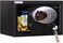 Rubik Small Hotel Safe Box with Digital Motorized Lock &amp; Emergency Keys, Electronic Security Safe for Home, Office &amp; Hotel Use, Steel (20x31x20cm) RBH20E Black