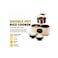 Double Pot Electric Rice Cooker 2L (1L+1L) 900W Multi-Function Cooker with Delayed Start
