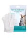 SHANTO Pet Cleaning Gloves Wipes Grooming Cleaning &amp; Deodorizing Grooming Glove for Puppy Ears,Eyes,Butt,Paws, Thick Bathing Wipe Sooth &amp; Nourish Fur for Care and Travel 6 PCS