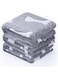 1 Pack 3 Dog Blankets Super Soft Puppy Blankets Warm Sleep Mat Pet Blanket for Small Dogs Puppy Cat Grey Bone-3 Sizes(23"x15",29"x20",40"x30")