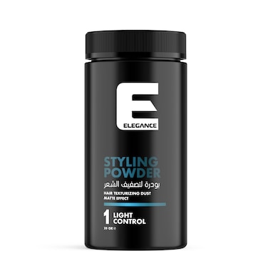 Elegance E-Series Styling Powder Wax 20g - Extra Volume, Strong Hold, Matte Finish, Suitable for All Hair Types