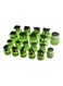 20 Pieces Stainless Steel Vegetables Fruit Shape Cutters Set Green