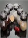 Kitchen Supplies Seasoning Box Seasoning Bottle Box Household Combination Glass Oil Bottle Kitchen Storage 6-Pack With Plastic Spoon