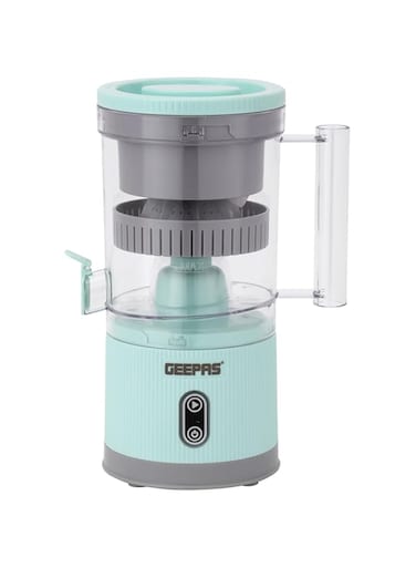 Geepas Rechargeable Portable Citrus Juicer- GCJ46019/ 200 ml Capacity, Juicing Machine for Orange, Lemon so on/USB Charging, Sensor Touch OperationYears Warranty