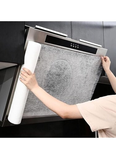 Moisture-Proof Range Hood Filter, Japanese Style Oil-Proof Sticker, Filter Screen Oil-Absorbing Paper, No-Cleaning Kitchen Suppies(5m)