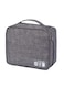 Multifunction Waterproof Storage Bag Grey 24x10x18centimeter
