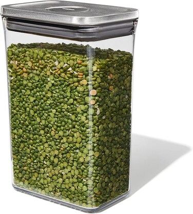 Steel Rectangle Pop Container 2.7 Qt, Medium