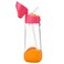 Big Kids Tritan&acirc;&bdquo;&cent; Drink Bottle with Straw   Leakproof Push Button Lid   Ergonomic Triangle Grip   BPA-Free Reusable Water Bottle for School Kids   600ml-Strawberry Shake
